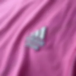 Detailed view of Adidas full sleeve t-shirt fabric