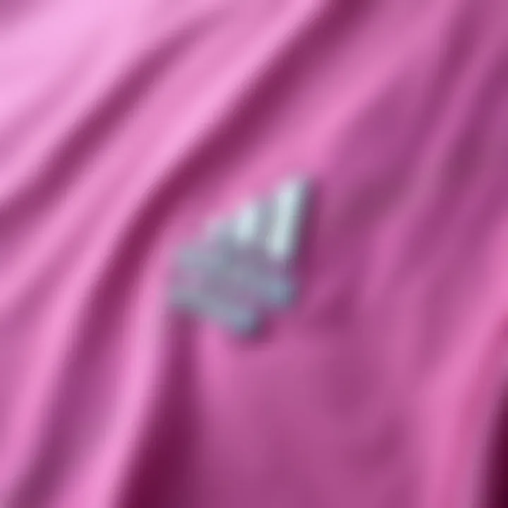 Fabric Composition of Adidas Full Sleeve T-Shirt Detailed view of Adidas full sleeve t-shirt fabric
