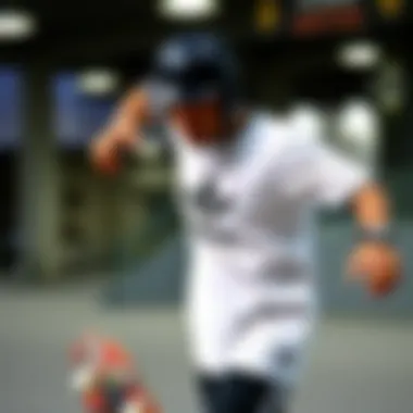 Adidas Full Sleeve T-Shirt in Action Adidas full sleeve t-shirt in a skateboarding setting