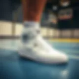 Adidas Hoops 2.0 Mid White Performance on Court Adidas Hoops 2.0 Mid White on a basketball court