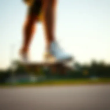 User engaging in athletic activity while wearing Adidas Swift Run in white