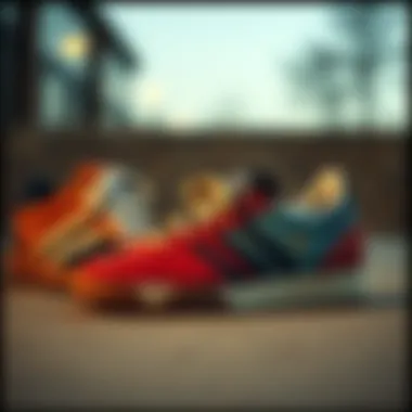 Vintage Adidas footwear showcasing brand evolution