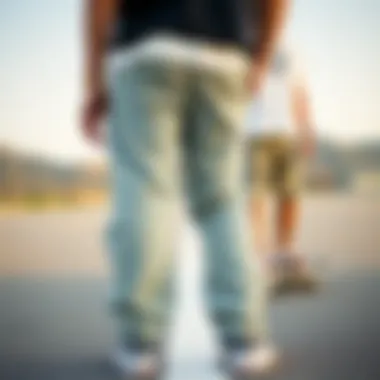 Popular Skate Brands and Their Signature Pants A fashion-focused layout comparing popular skate brands and their signature pants