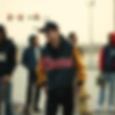 Skateboarding Community Embracing the Brixton Coors Jacket A group of skateboarders wearing the Brixton Coors jacket