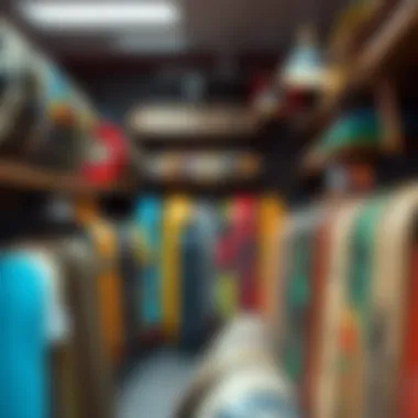 Local Shops for Longboard Enthusiasts A vibrant local skate shop showcasing longboards
