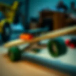 Detailed view of CCS Complete skateboard design showcasing craftsmanship