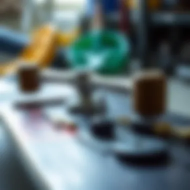 Maintenance Tools for CCS Complete Skateboard Close-up of skateboard maintenance tools for CCS Complete