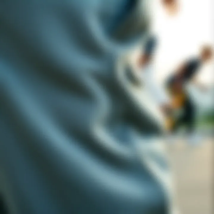 Unmatched Quality: The Fabric of Champion Sweatpants Close-up of fabric texture showcasing durability and comfort