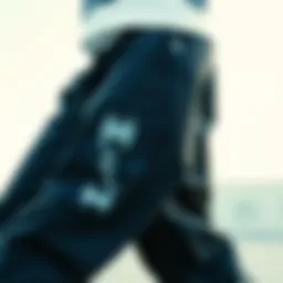 Stylish Champion sweatpants showcasing side pockets