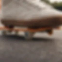 Close-up view of ComfyCush sole technology showcasing cushioning layers