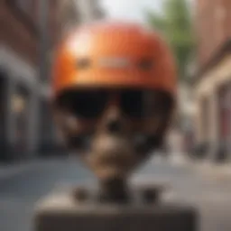 Stylish skateboard helmet design