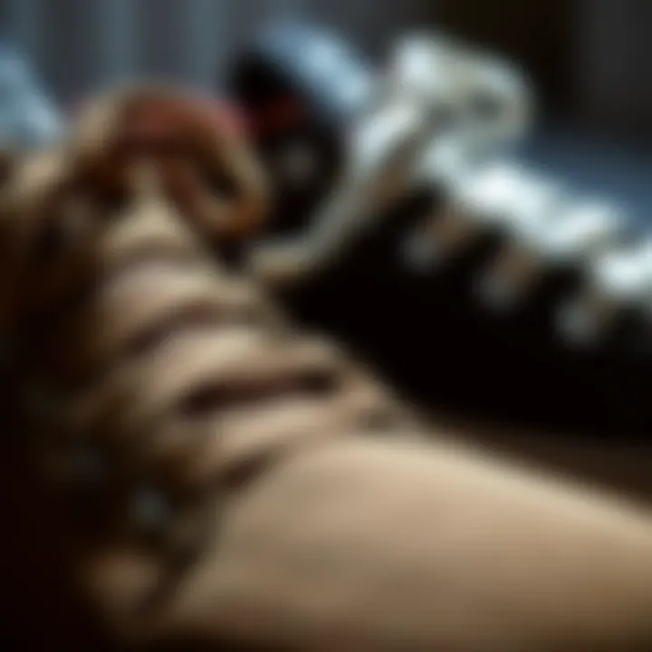 Analyzing Trends in Skate Shoe Materials Close-up of trending skate shoe materials and textures