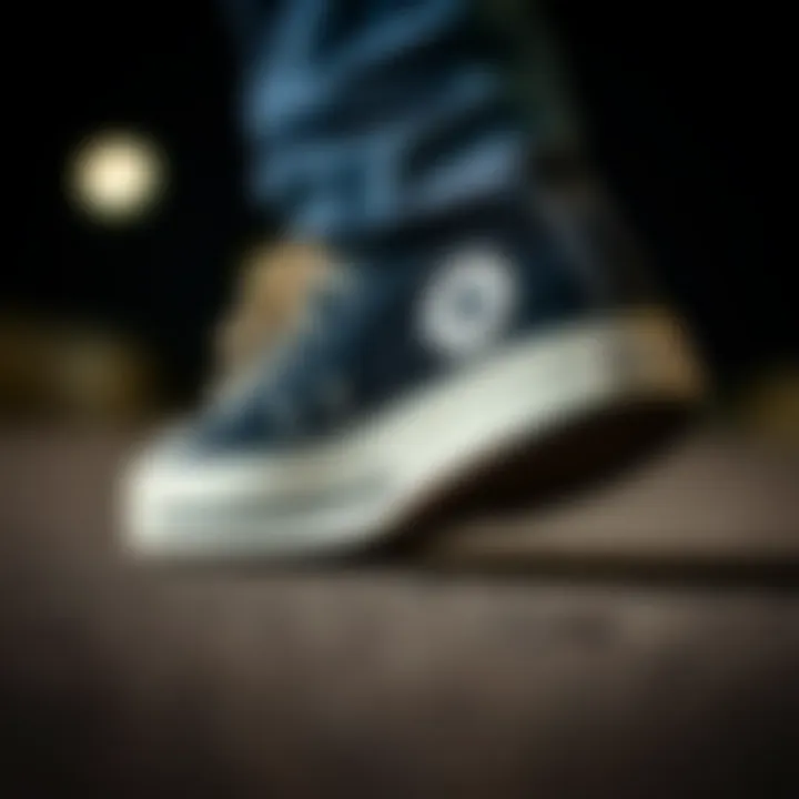 Converse All Star thick sole showcasing its robust design