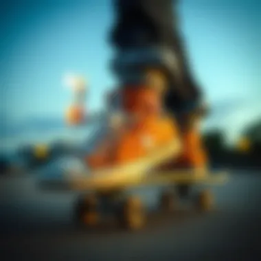 Skateboarder wearing Converse Lo, demonstrating style and culture integration