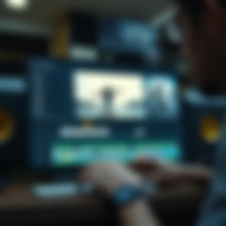 Editing Software for Skate Edits Editing software interface showcasing skate footage
