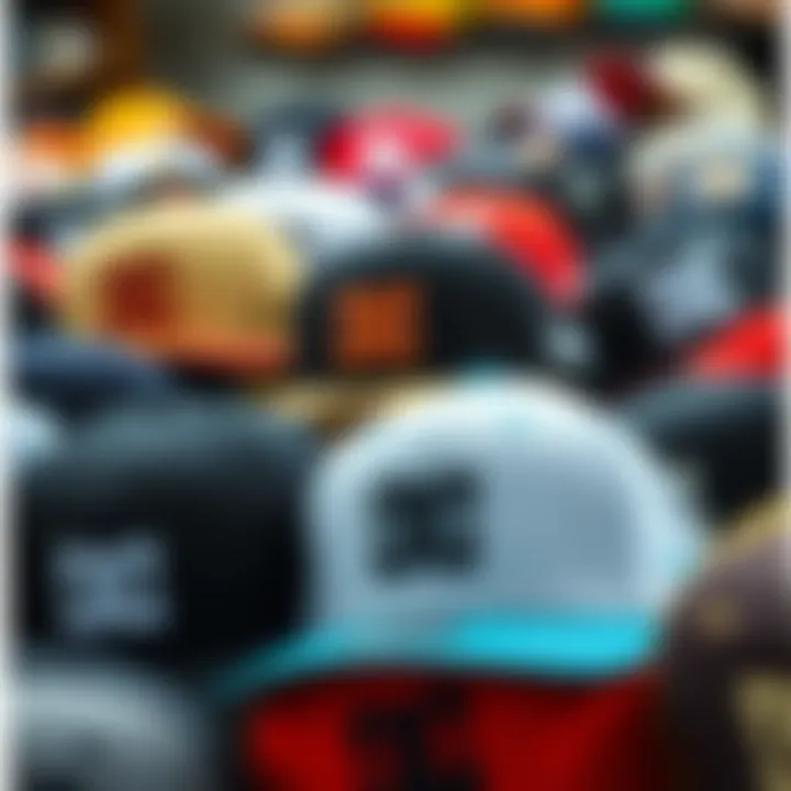 Collection of DC New Era Hats Variety of DC New Era hats in different colors and styles