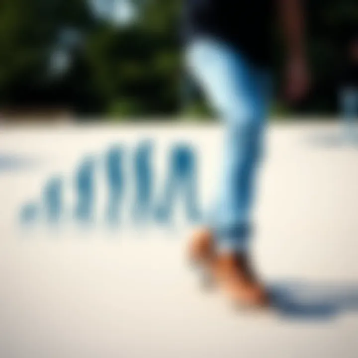 An infographic illustrating the evolution of denim blue skinny jeans over the decades