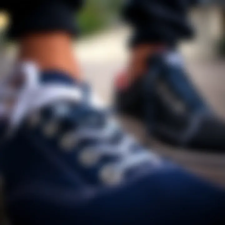 Exploring Different Lacing Styles for Vans Close-up of Vans sneakers showcasing various lacing styles