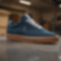 A close-up of Erik Koston shoes showcasing their sleek design and functionality.