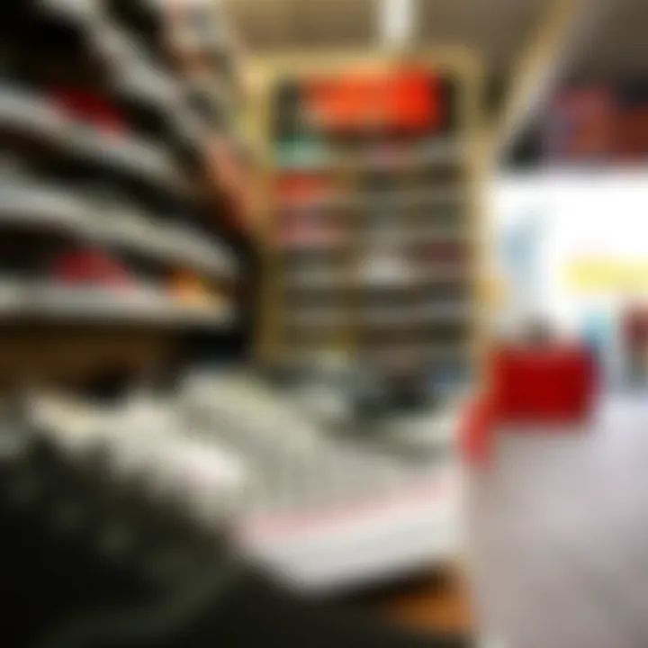 A selection of affordable vans in a store