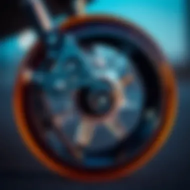 Innovative Skate Wheel Design Close-up of skate wheel technology showcasing precision and design