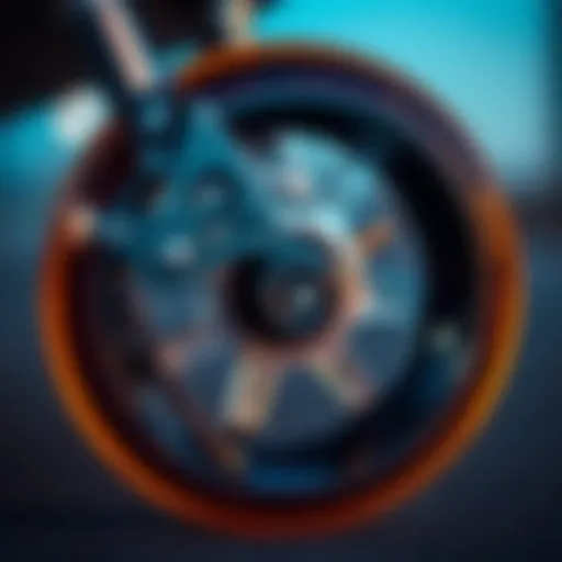 Innovative Skate Wheel Design Close-up of skate wheel technology showcasing precision and design