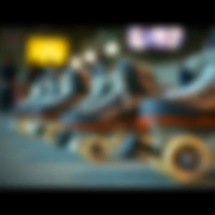 Evolution of American Athletic Skates A collection of various American athletic skates highlighting their evolution