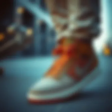 Fashion Fusion: Brown Nike Sneakers and Streetwear Aesthetics Creative styling of brown Nike sneakers with streetwear fashion