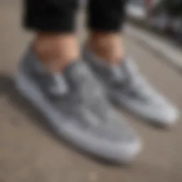 Close-up view of Bandana Classic Slip-On Vans showcasing intricate design details