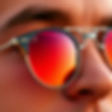 Close-up of Blenders sunglasses showcasing design and quality