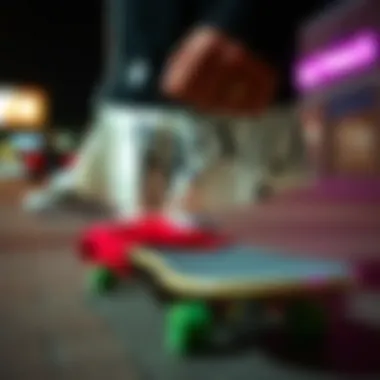 The Intersection of Style and Skateboarding Brixton Clothing collection displayed on skateboard