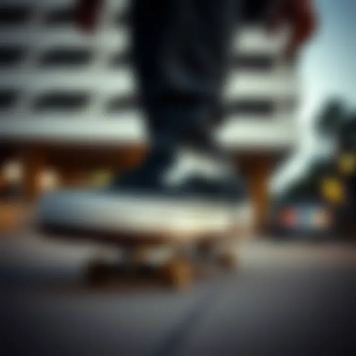 Slip-On Vans in Skateboarding Culture A skateboarder performing tricks while wearing slip-on Vans