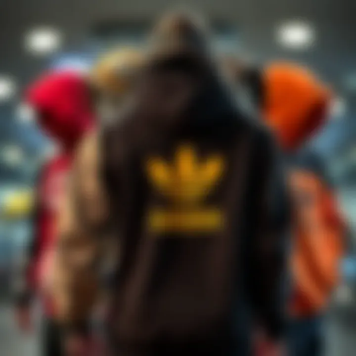 Collage of popular hoodie designs from different brands