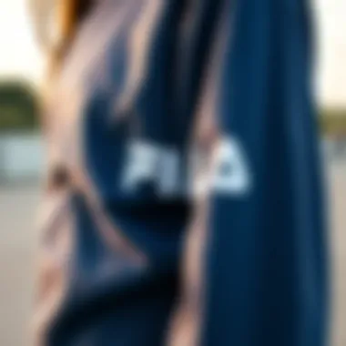 Unveiling the Craftsmanship of the Fila Long Sleeve Shirt Close-up of the Fila long sleeve shirt’s fabric and design details