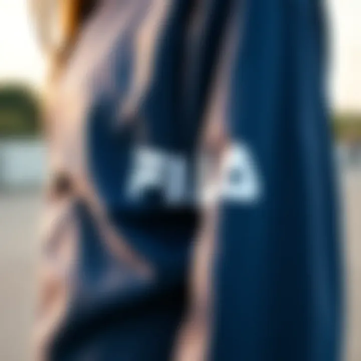 Unveiling the Craftsmanship of the Fila Long Sleeve Shirt Close-up of the Fila long sleeve shirt’s fabric and design details