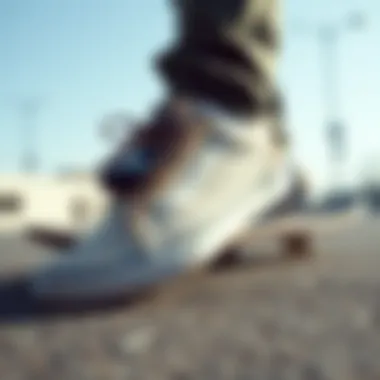 Comparative Analysis of Skate Shoes Comparison of grey velcro Vans with other skate shoes