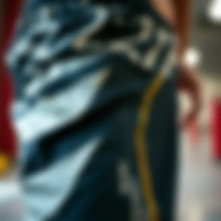 Fabric Technology: Innovative Materials for Performance Close-up of the fabric technology used in hybrid shorts