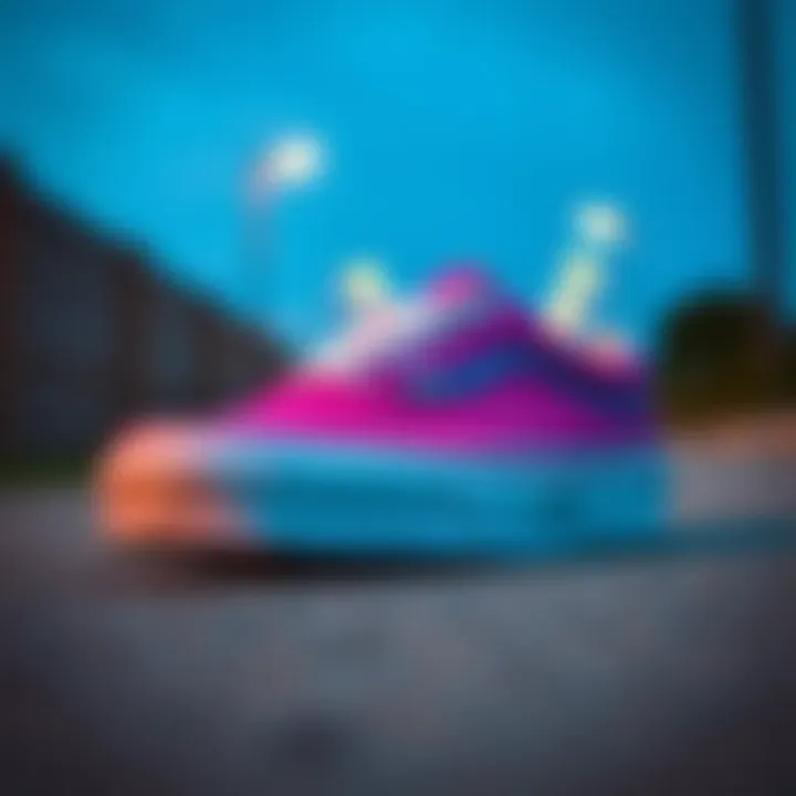 The Iconic Low Top Vans Classic low top Vans in a vibrant colorway