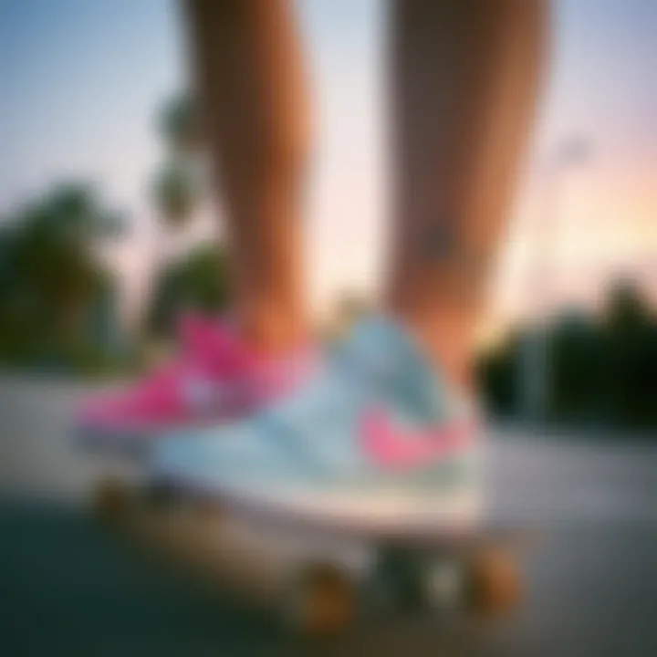 Cultural Impact of Nike Femme in Skateboarding A creative representation of Nike Femme's cultural impact in skateboarding