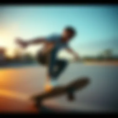 Oakley Sliver Black in Action on the Skateboard Skateboarder wearing Oakley Sliver Black in action