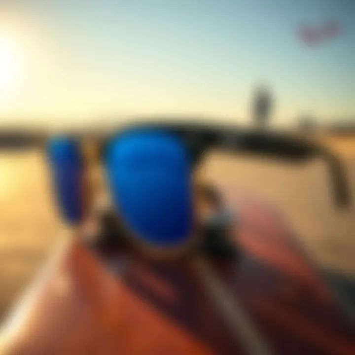 Functional Design on Skateboard Ray-Ban sunglasses resting on a skateboard, showcasing their functional design