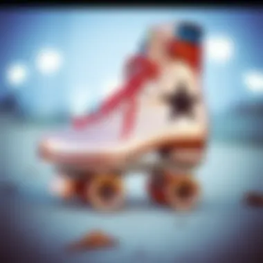 Design Elements of Rose Gold Impala Skates Detailed view of the design elements of rose gold Impala skates