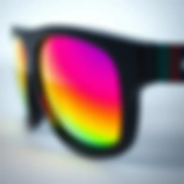 A close-up of Spy Happy Lens technology in action showcasing vibrant colors