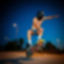 Dynamic skateboarding action showcasing Ethika boxers