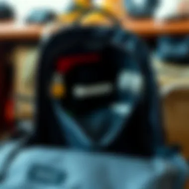 Interior Organization of a Functional Backpack Functional backpack showing interior organization