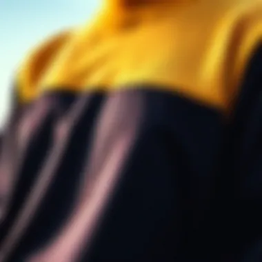 Close-up of fabric texture and design details