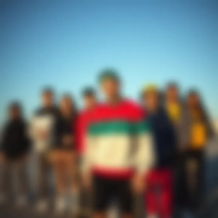 Group of skateboarders showcasing diverse styles