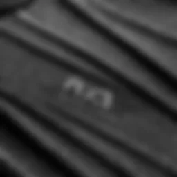 A close-up view of the fabric texture of RVCA tee shirts, showcasing its quality and craftsmanship.