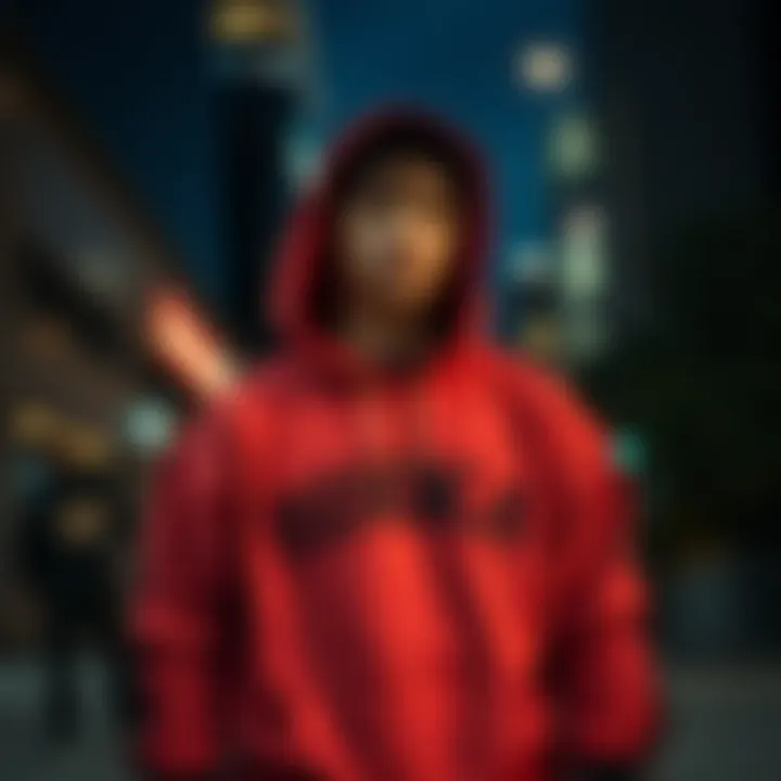 Hisoka Hoodie in Skateboarding Culture Skateboarder wearing Hisoka hoodie in urban setting