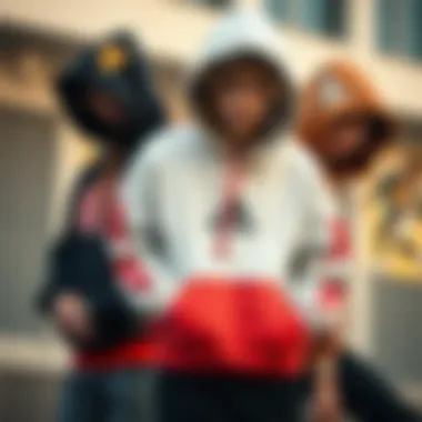 Streetwear Fusion: Hisoka Hoodie Styles Collage of Hisoka hoodie styles inspired by streetwear